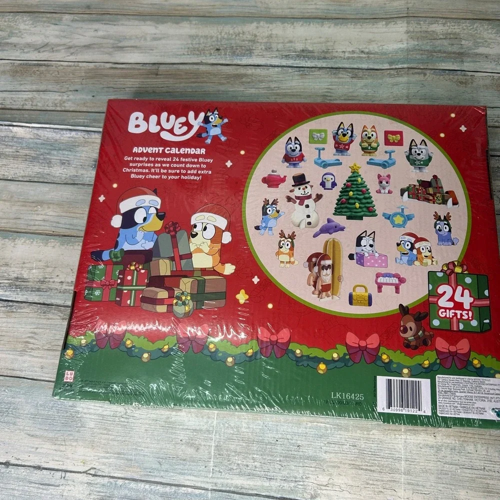 Bluey Advent Calendar 2025 Christmas Toy Figures